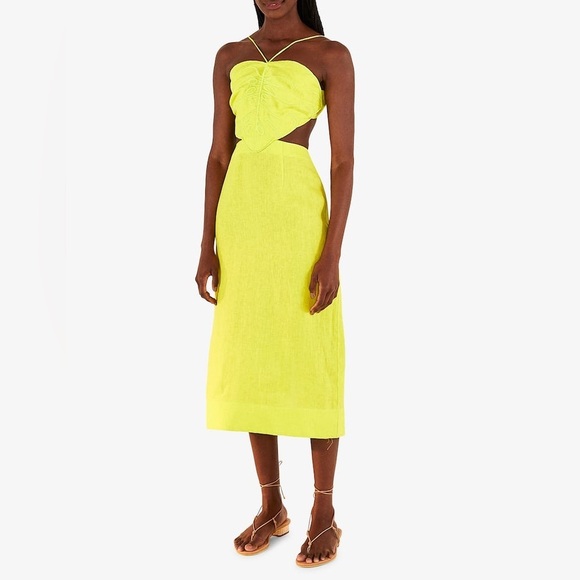 FARM Rio Yellow Backless Dress - Picture 3 of 14
